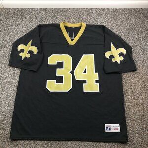 Vintage Ricky Williams New Orleans Saints Jersey Logo 7 Black Mens XL